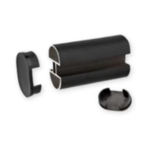 ALU. Top Rail (OVAL SHAPE) (SILVER OR BLACK)